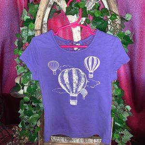 Justice girls size 6 hot air balloon T-shirt.